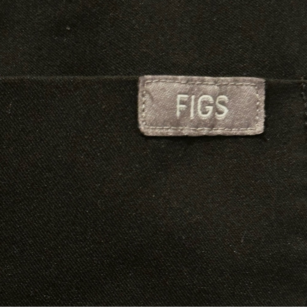 (Sold) Figs ZAMORA Jogger Pants Scrub Women Medium Tall Black Stretch W18SW2005T - Picture 7 of 11